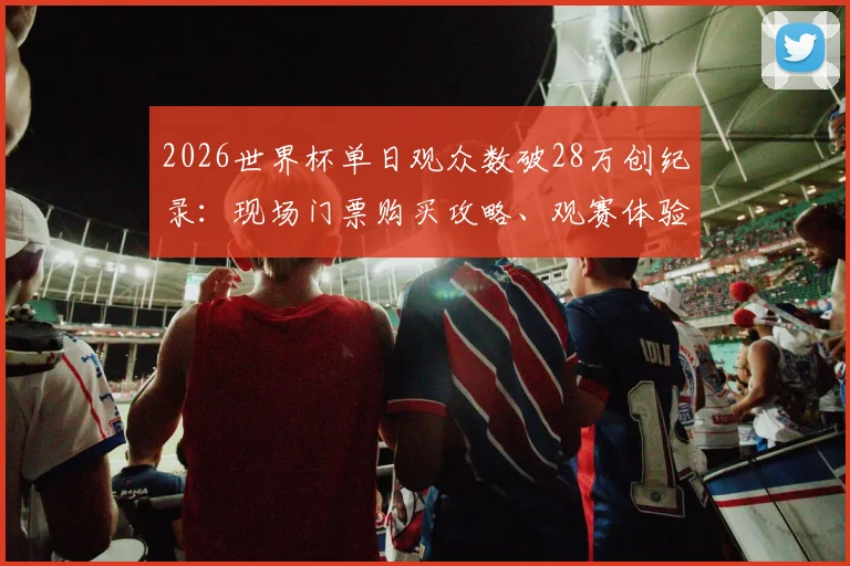 2026世界杯单日观众数破28万创纪录：现场门票购买攻略、观赛体验全解析及热门场次预判指南